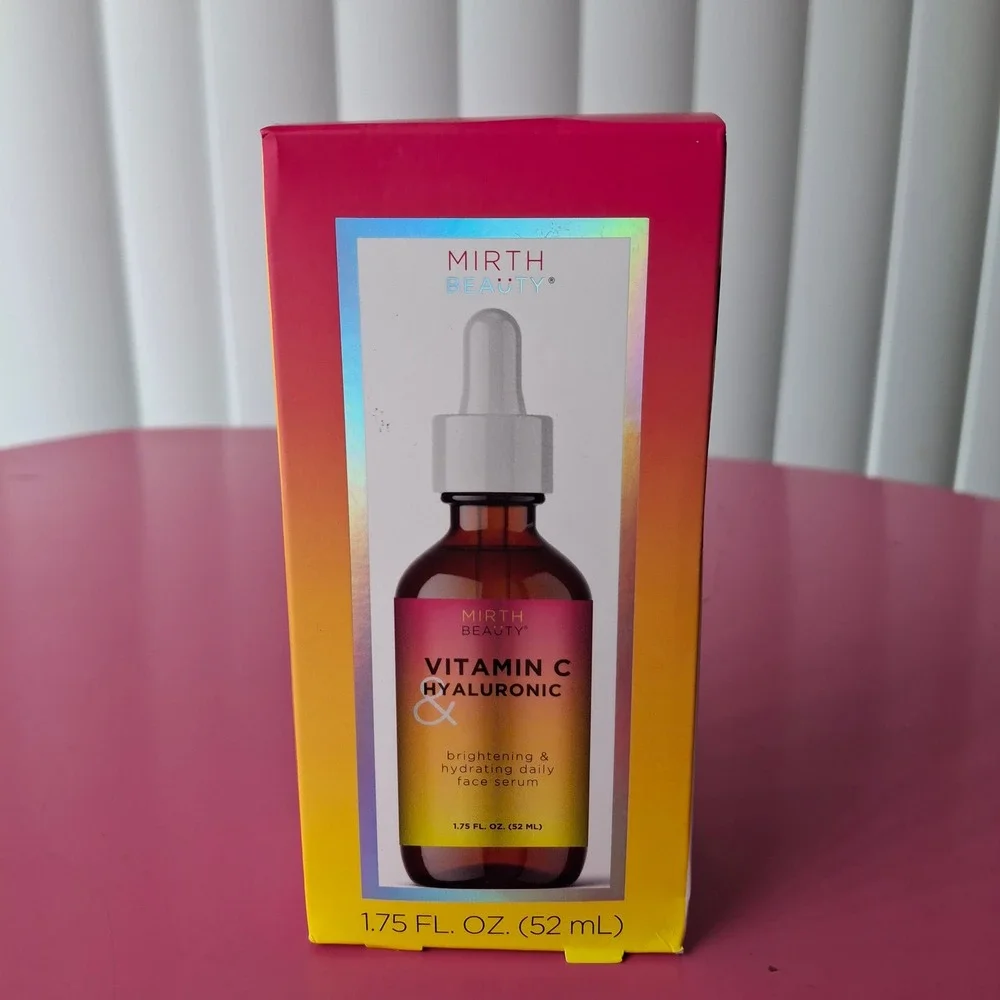 Mirth Beauty Vitamin C & Hyaluronic Acid Face Serum Brightening Hydrating 1.75oz